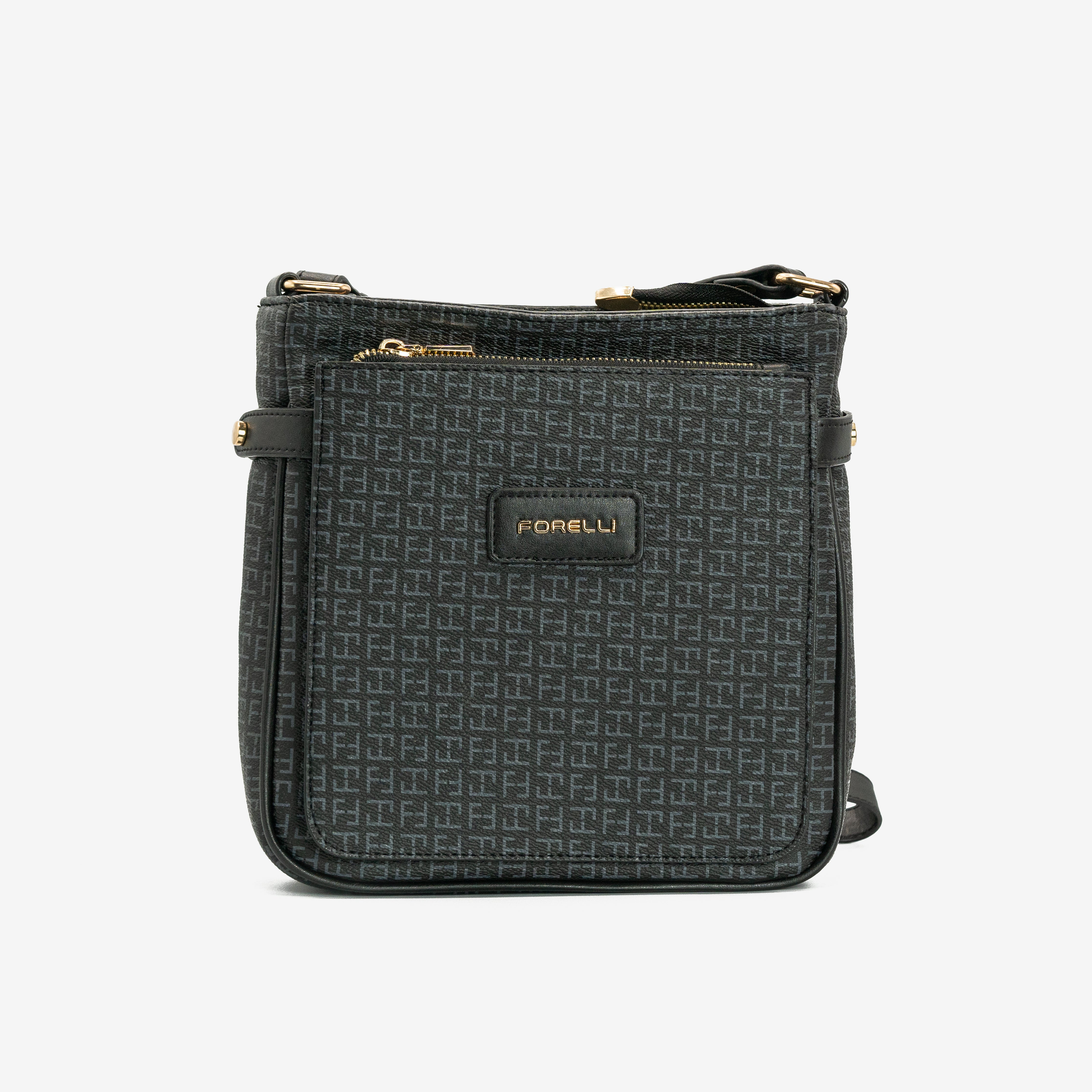 4A43 Forelli- Crossbody Black Bag