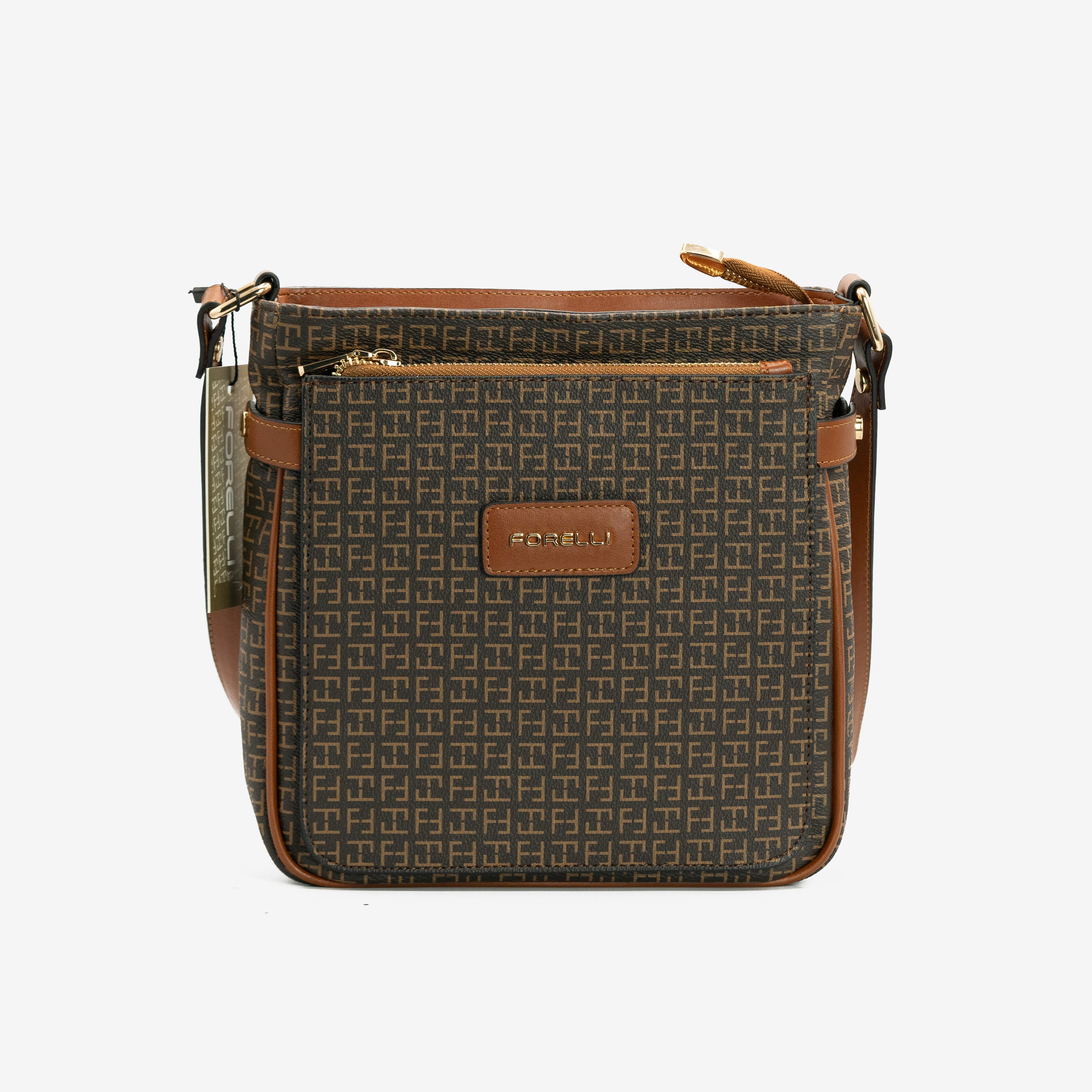 4A43 Forelli- Crossbody Brown Bag